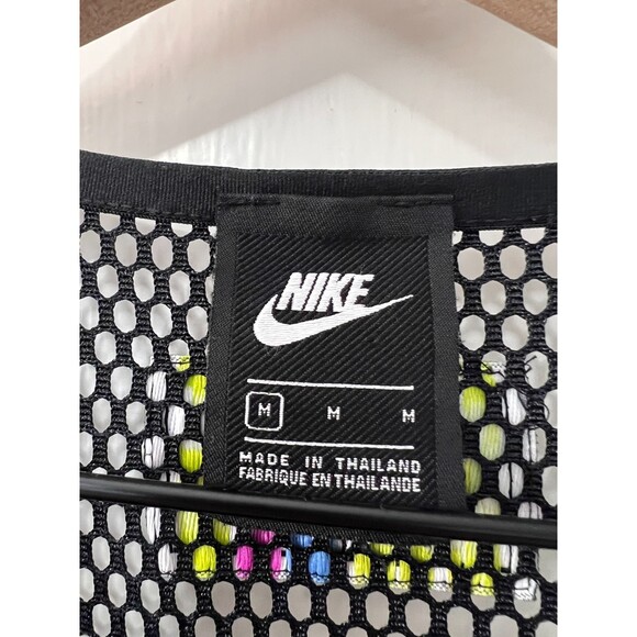 Nike Women's Sportswear Mesh Tank Top Black Yellow White Pink Size M - Picture 4 of 11